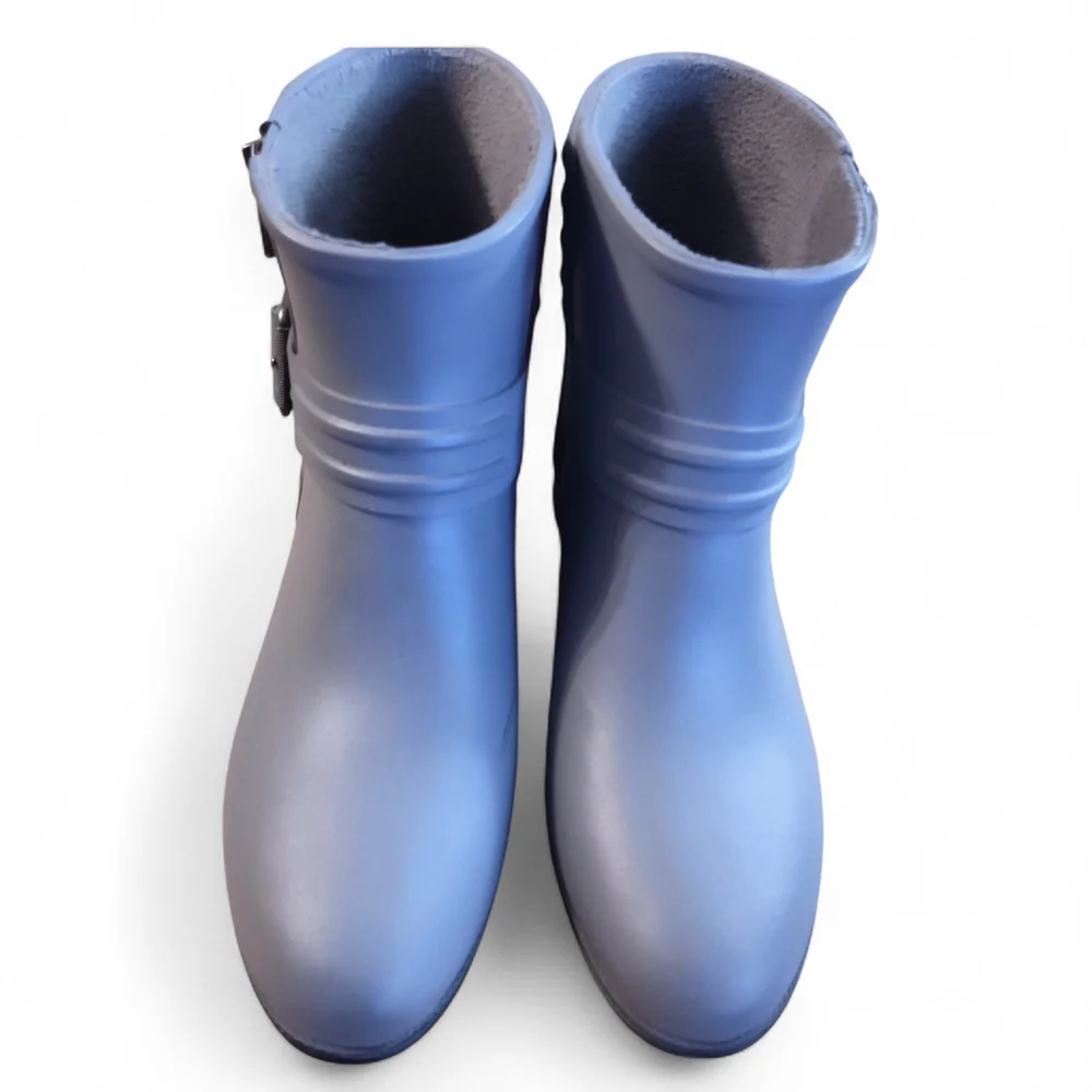 Sperry Moto Rainboots Ariel Beck Grey Womens Size 8 M